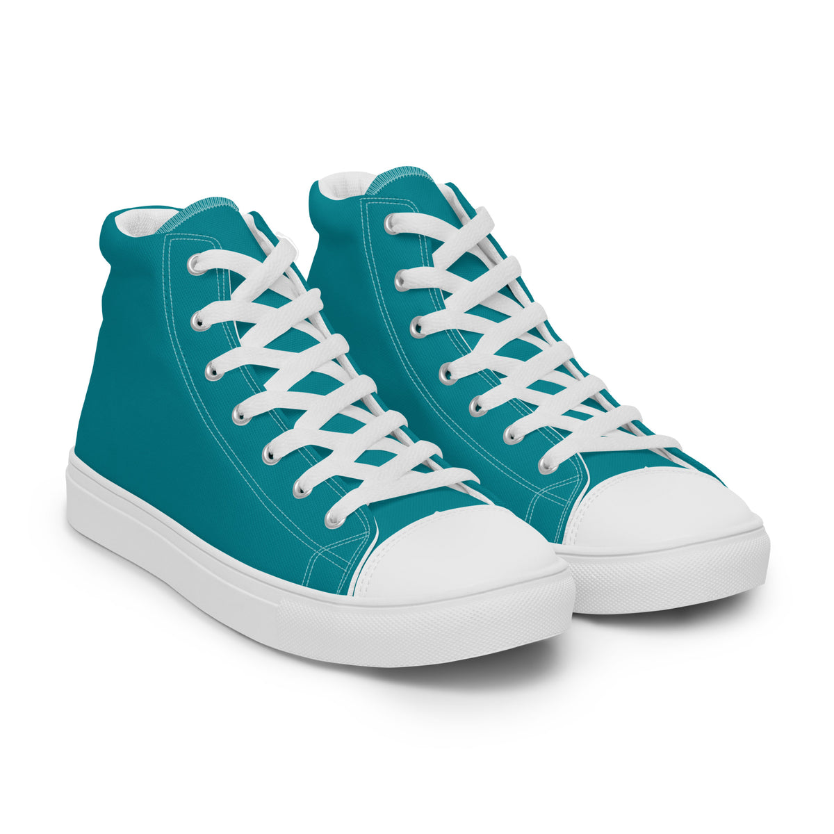 Men’s high top canvas-Eastern Blue