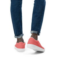 Men’s slip-on canvas-Salmon