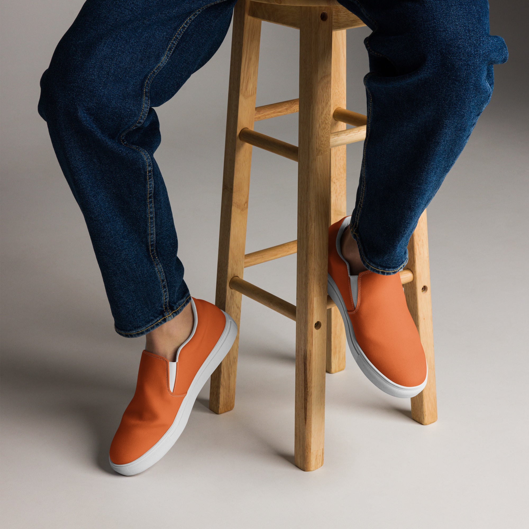 Men’s slip-on canvas-Orange