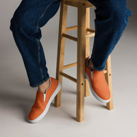 Men’s slip-on canvas-Orange