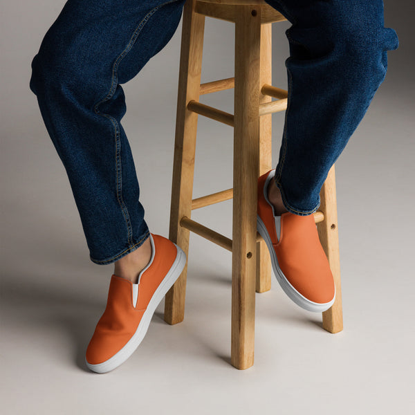 Men’s slip-on canvas-Orange