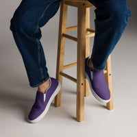 Men’s slip-on canvas-Purple