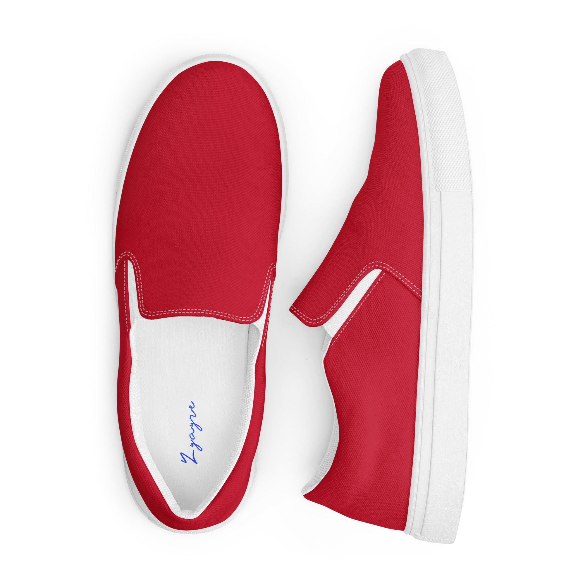 Men’s slip-on canvas-Red