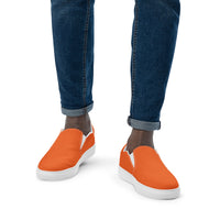 Men’s slip-on canvas-Orange