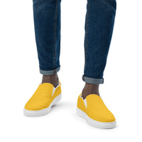 Men’s slip-on canvas-Yellow