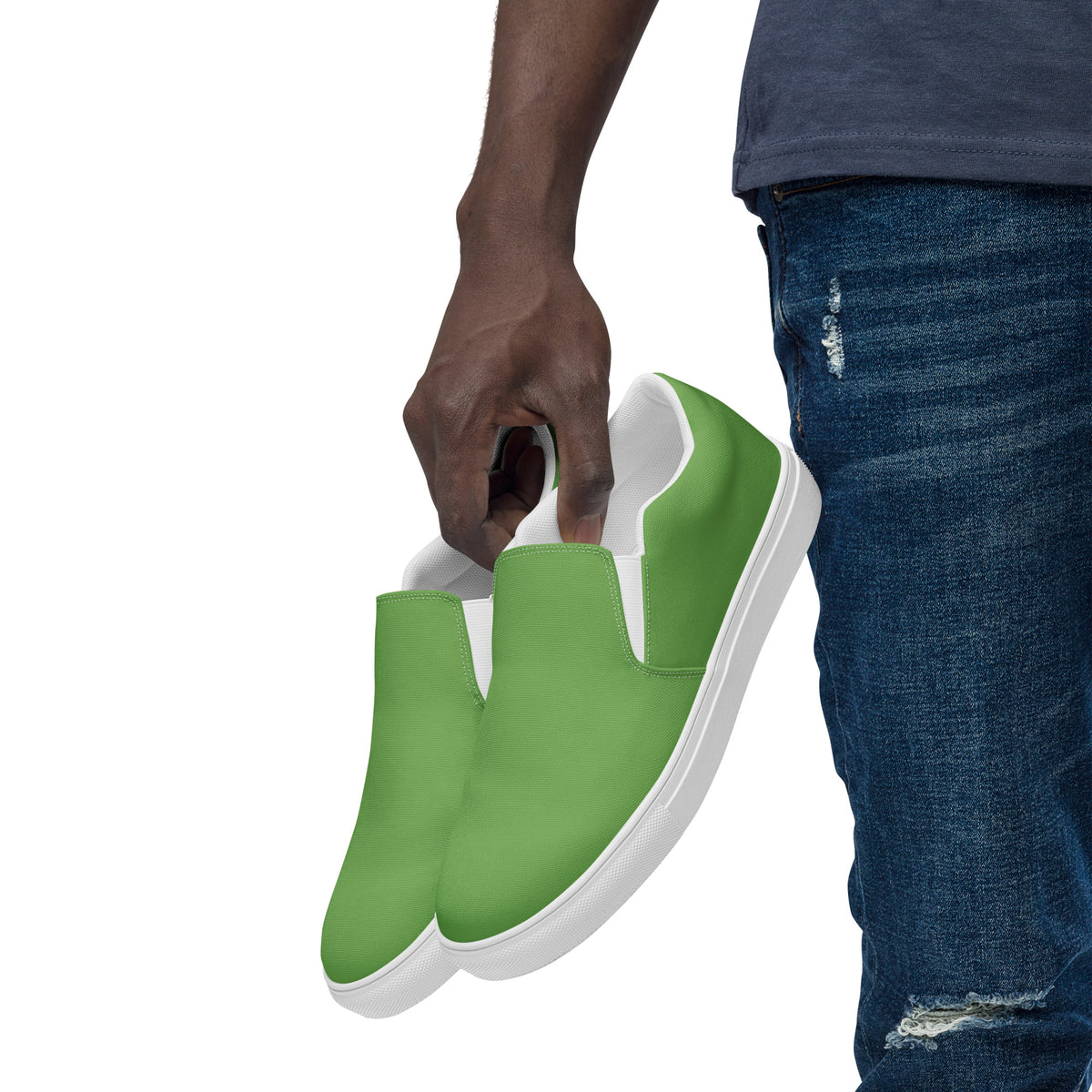 Men’s slip-on canvas-Green