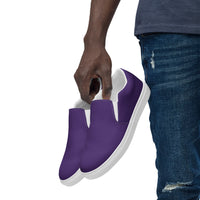 Men’s slip-on canvas-Purple