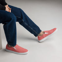 Men’s slip-on canvas-Salmon