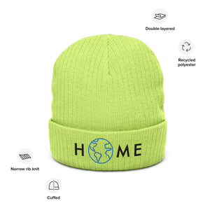 Ribbed knit beanie