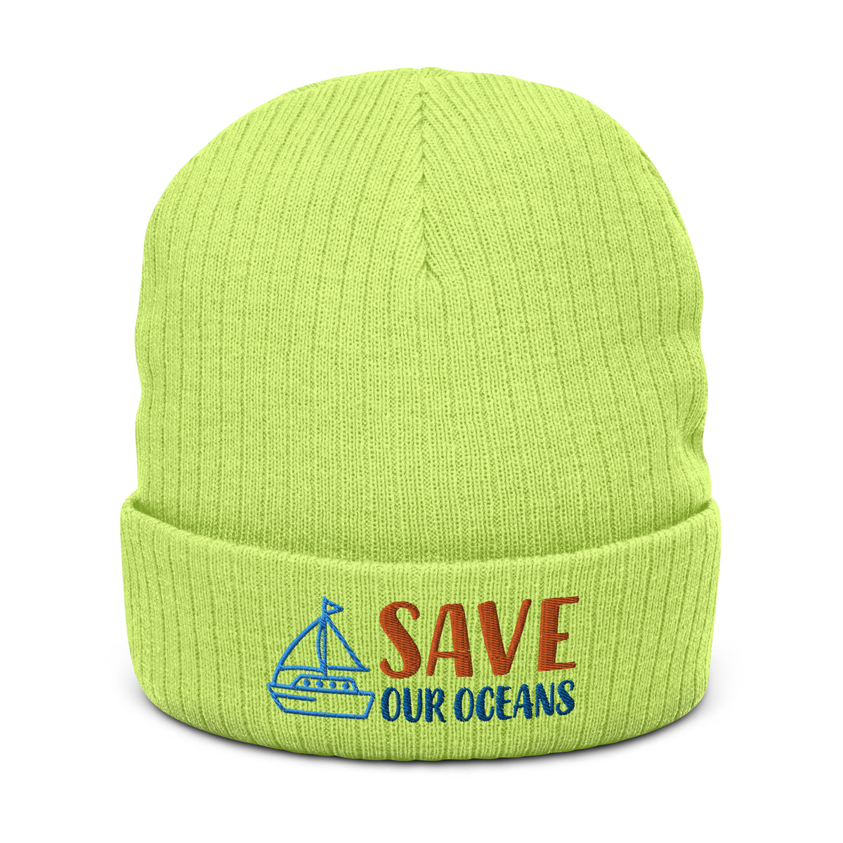 Ribbed knit beanie