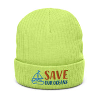 Ribbed knit beanie