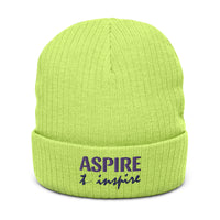 Ribbed knit beanie