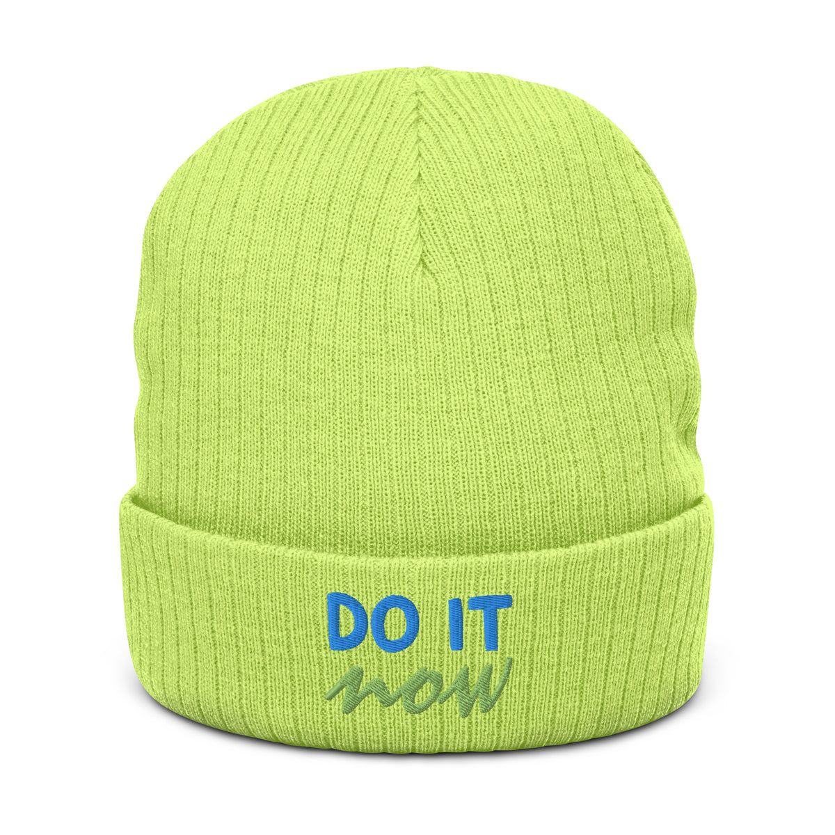 Ribbed knit beanie
