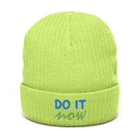 Ribbed knit beanie