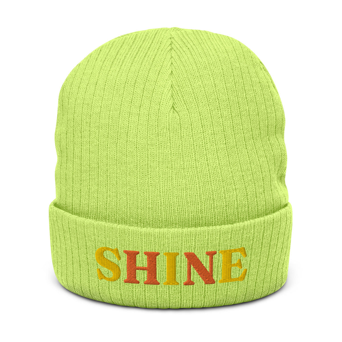 Ribbed knit beanie