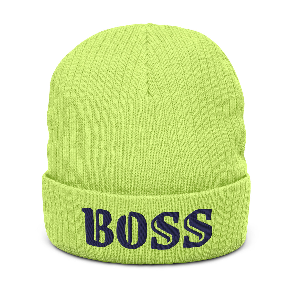Ribbed knit beanie