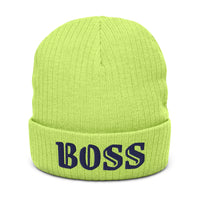 Ribbed knit beanie