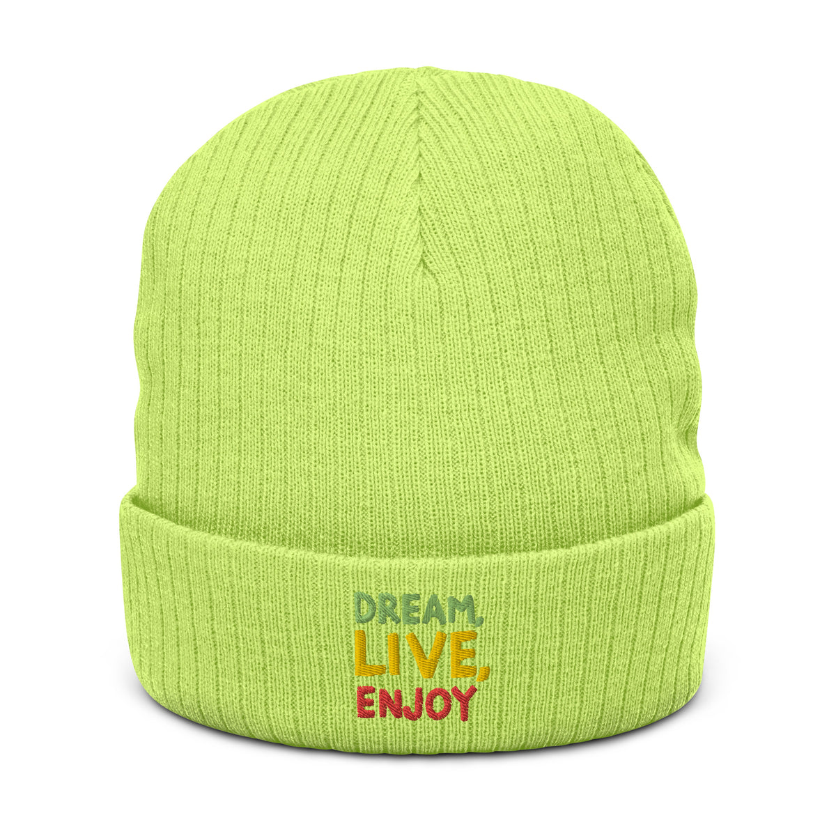 Ribbed knit beanie