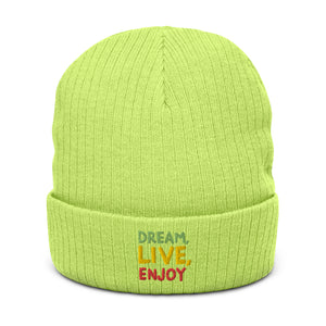Ribbed knit beanie