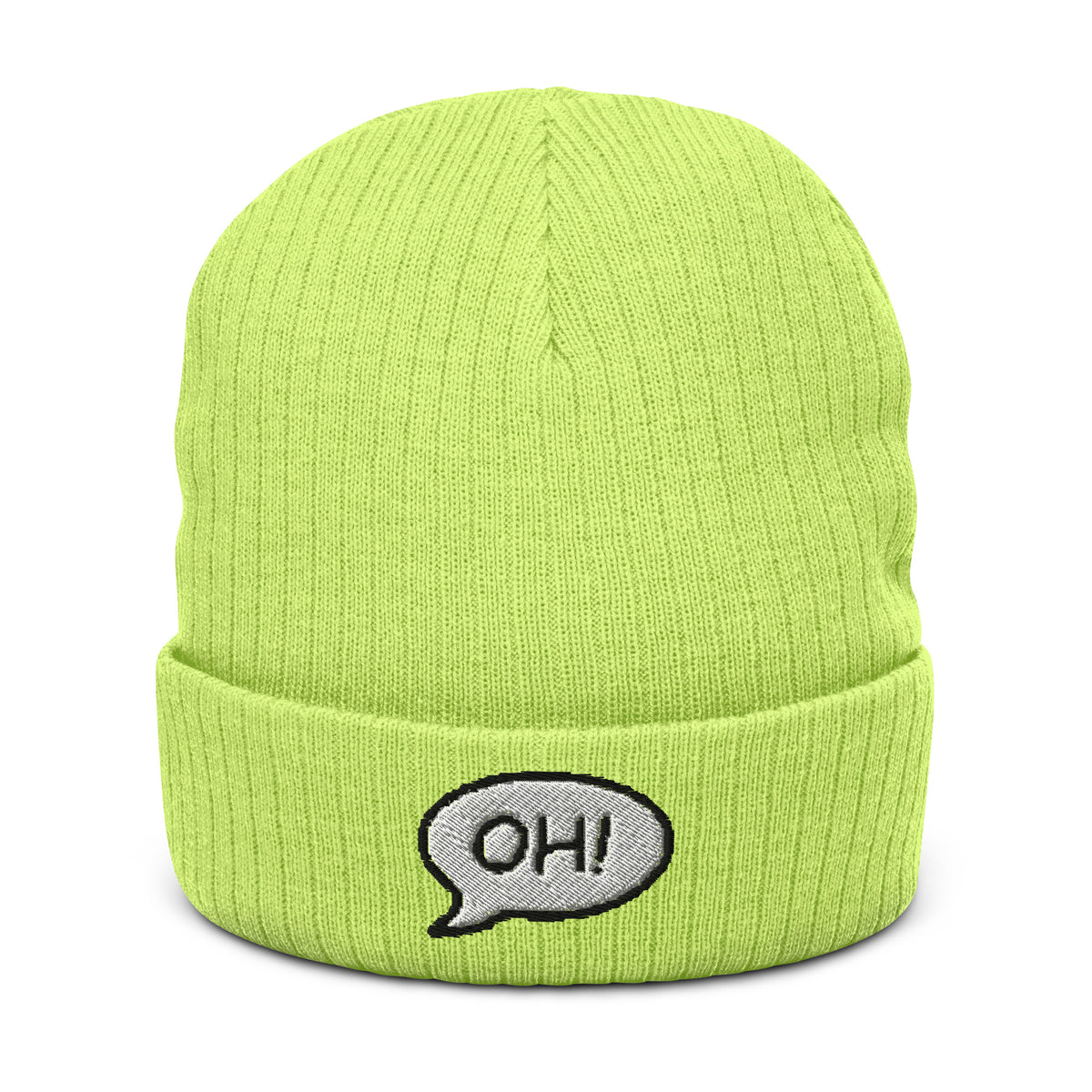 Ribbed knit beanie