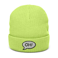 Ribbed knit beanie