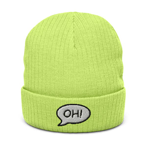 Ribbed knit beanie