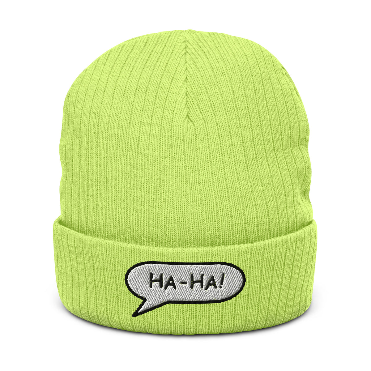 Ribbed knit beanie