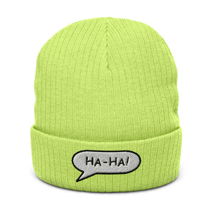 Ribbed knit beanie