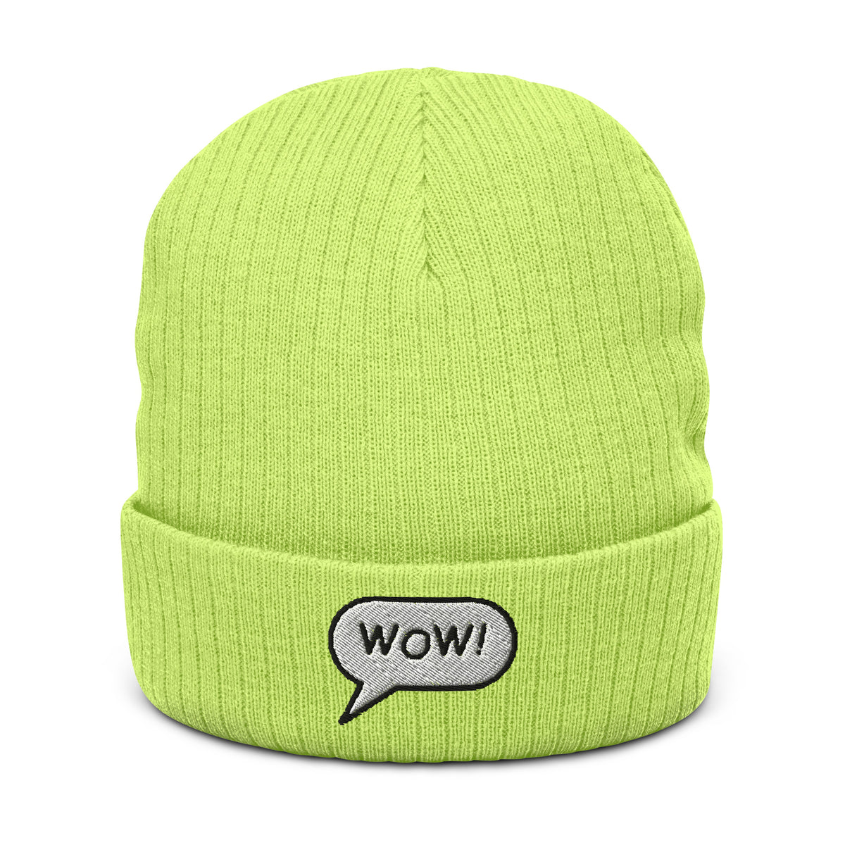 Ribbed knit beanie