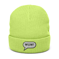 Ribbed knit beanie