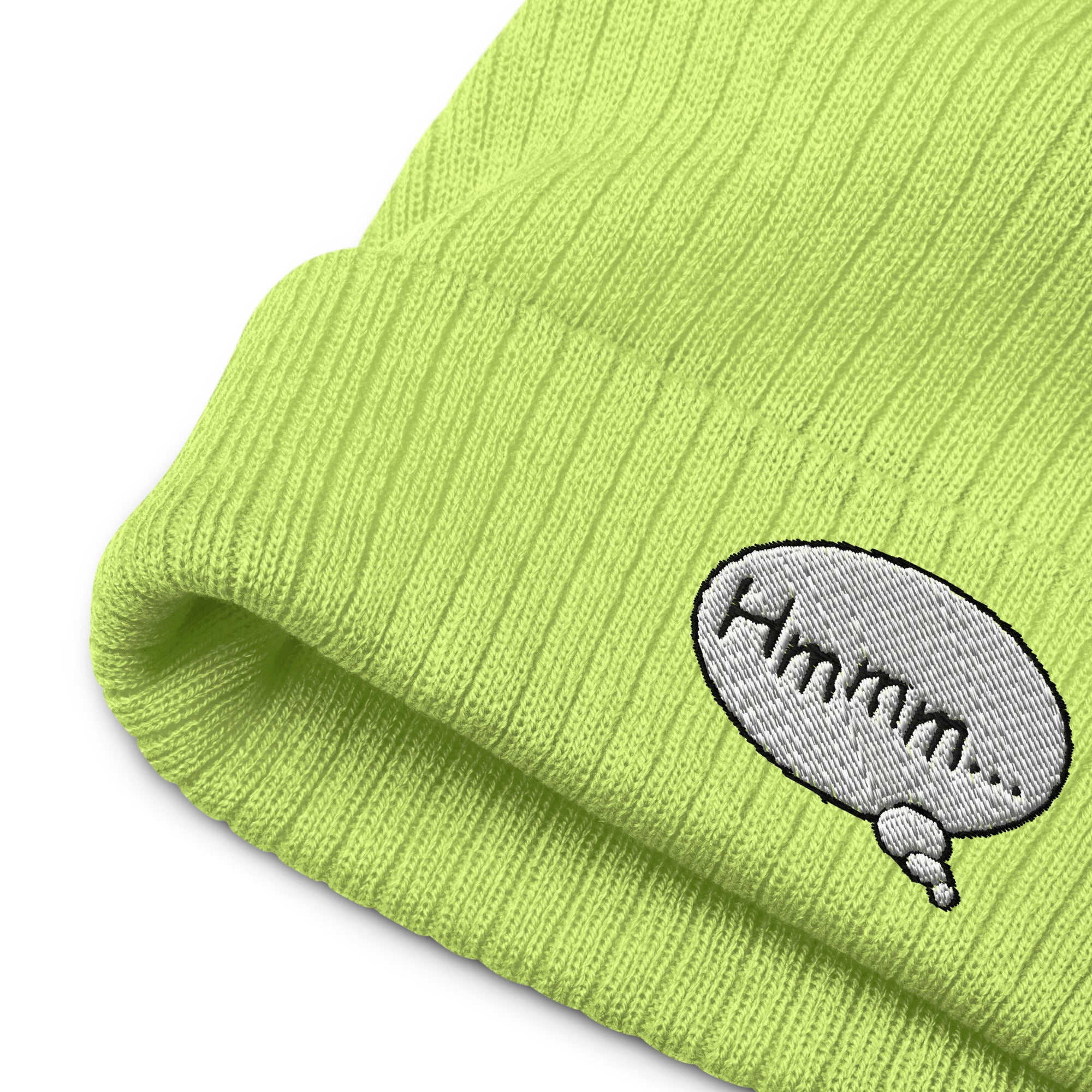 Ribbed knit beanie