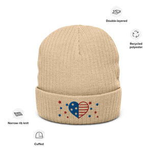 Ribbed knit beanie