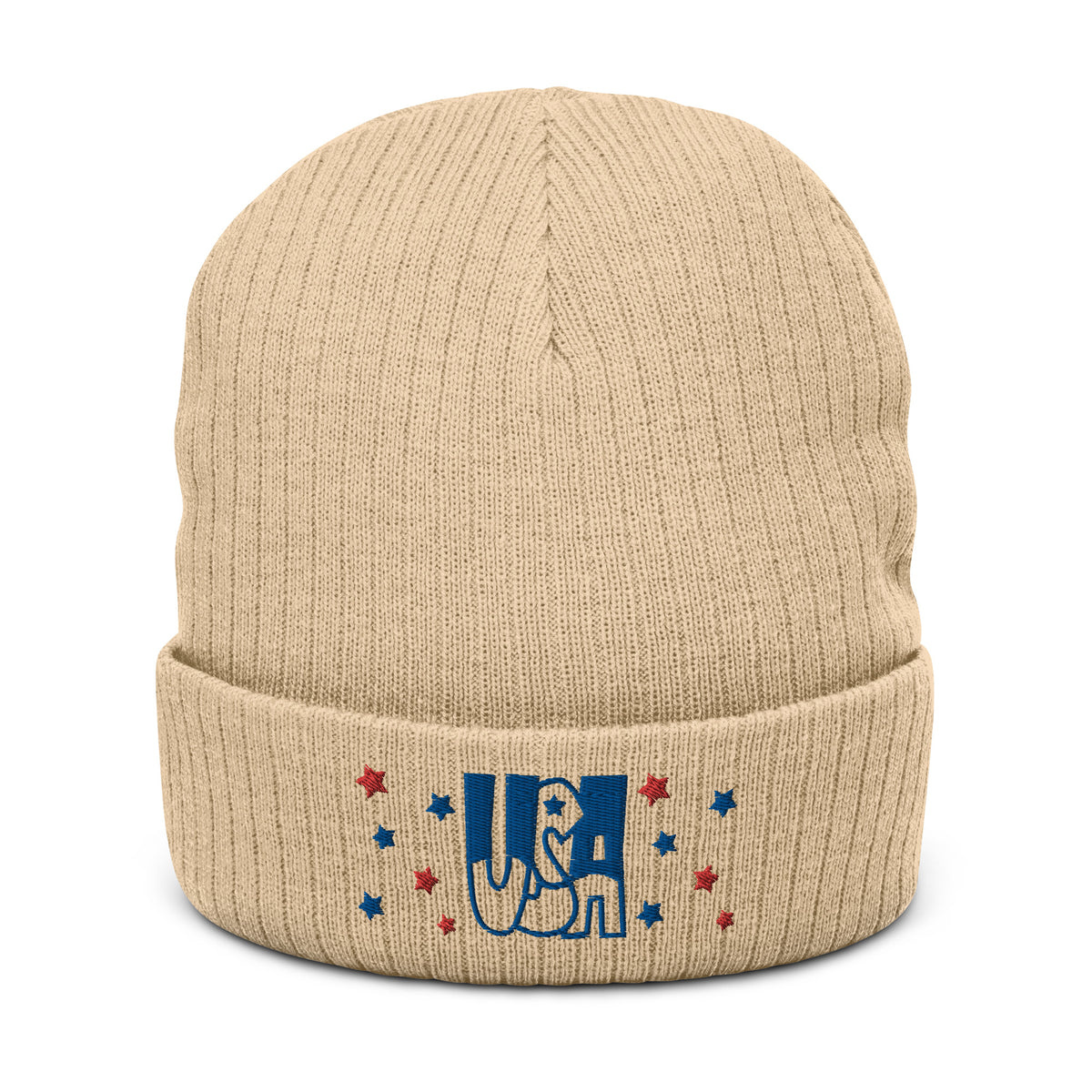 Ribbed knit beanie