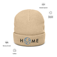 Ribbed knit beanie