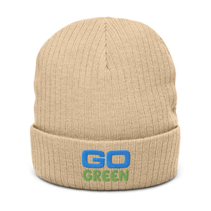Ribbed knit beanie
