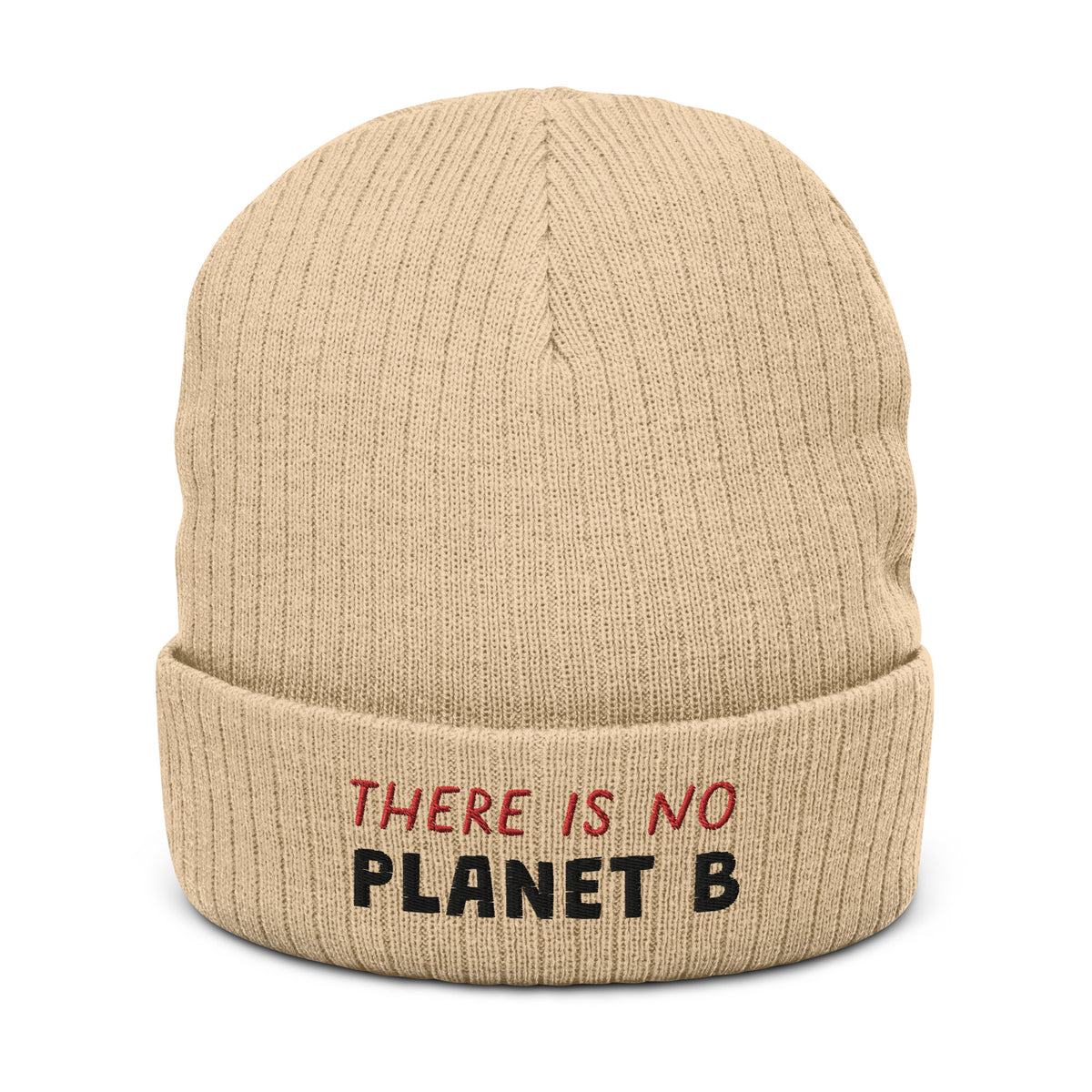 Ribbed knit beanie