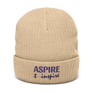 Ribbed knit beanie