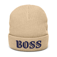 Ribbed knit beanie