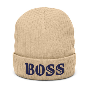 Ribbed knit beanie