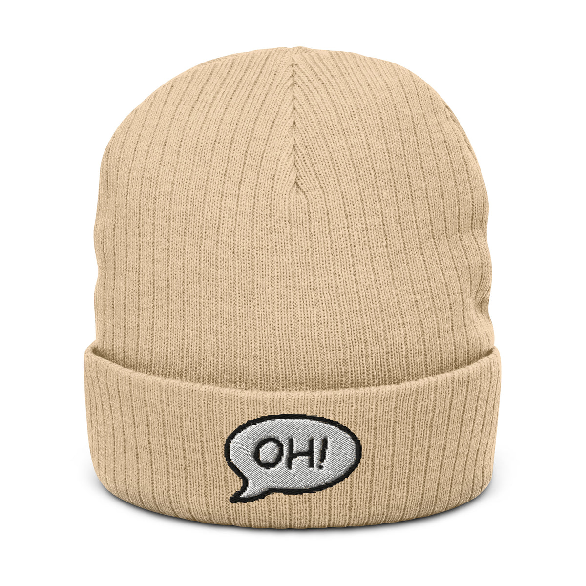 Ribbed knit beanie