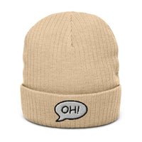Ribbed knit beanie