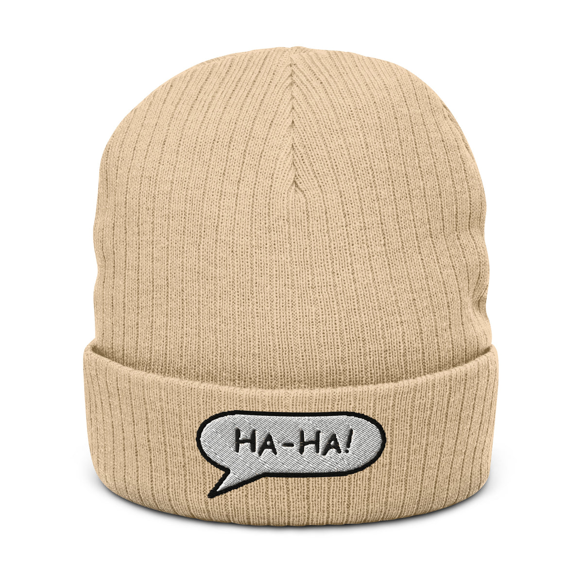 Ribbed knit beanie