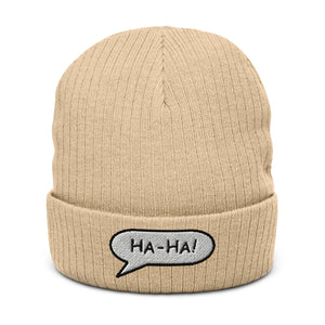 Ribbed knit beanie