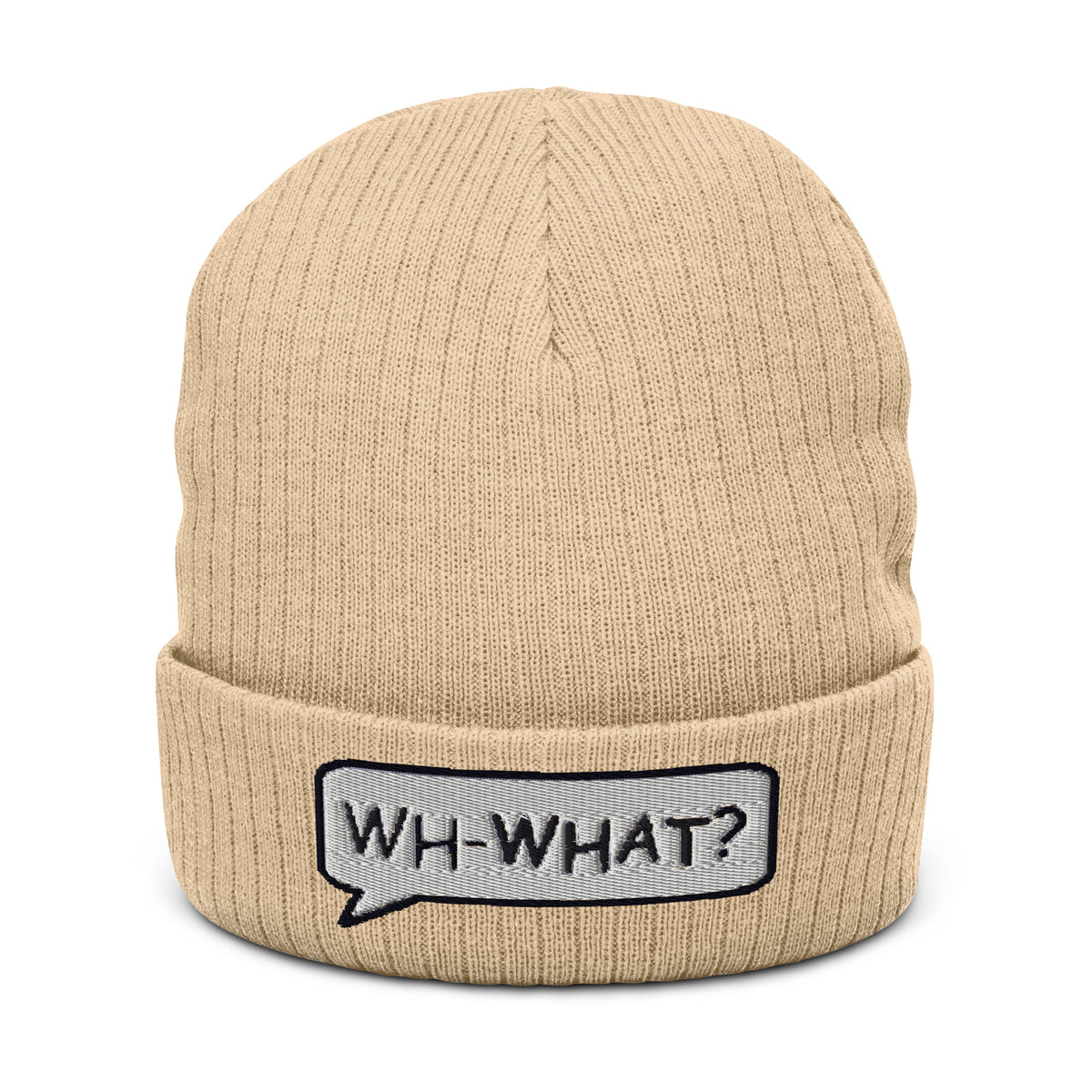 Ribbed knit beanie