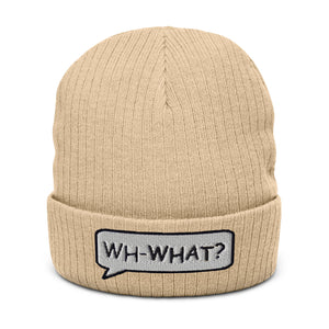 Ribbed knit beanie