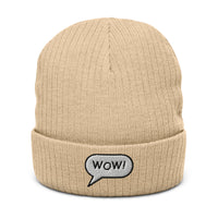 Ribbed knit beanie