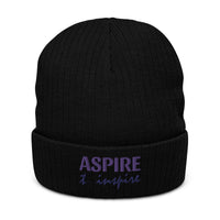 Ribbed knit beanie