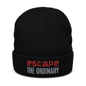 Ribbed knit beanie