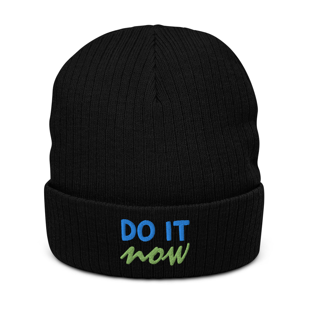Ribbed knit beanie
