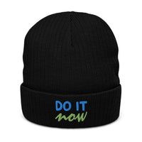 Ribbed knit beanie